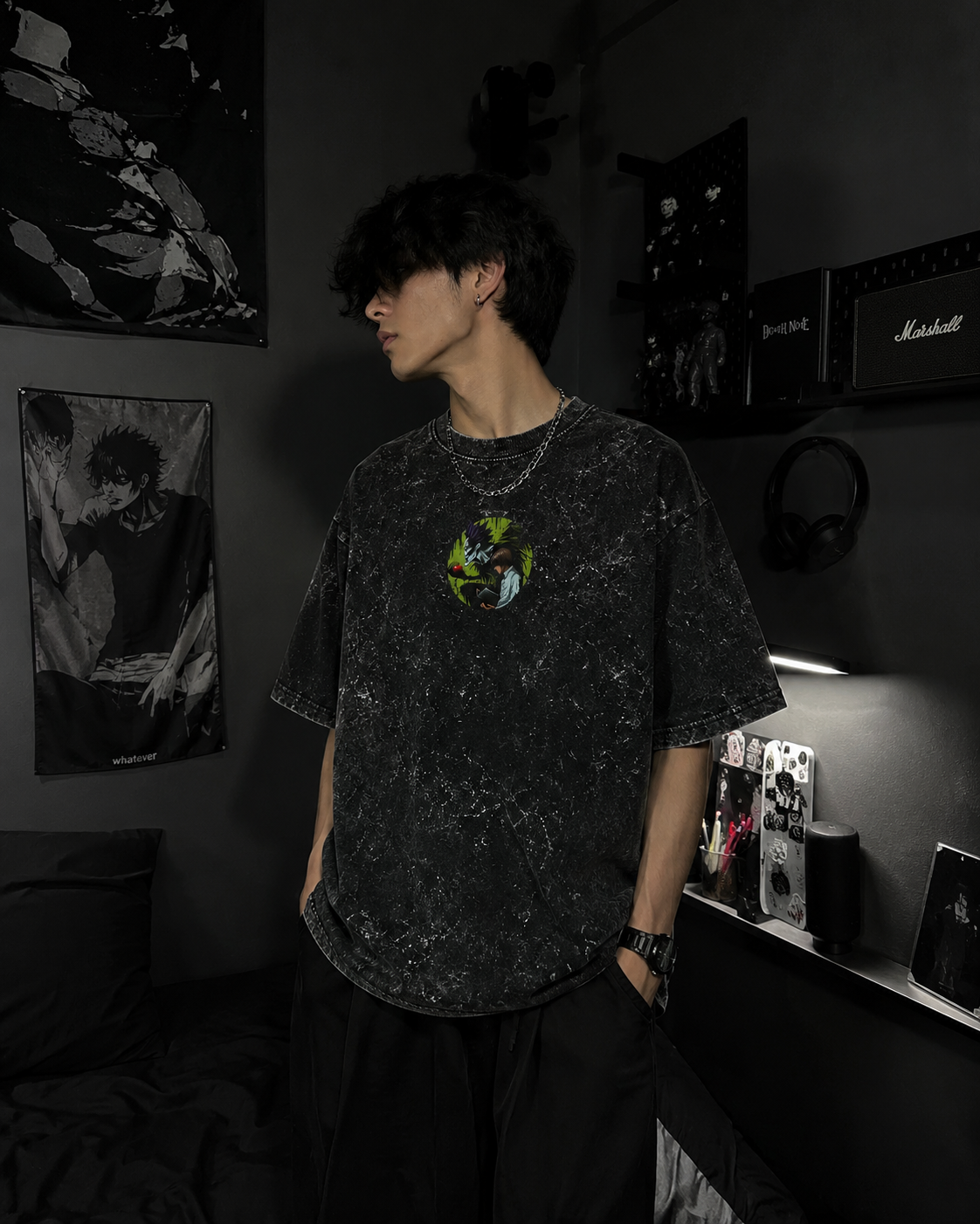 Unisex Acid Washed Oversized Tee