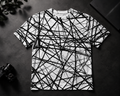Chaos Line Oversized All-Over Print T-Shirt