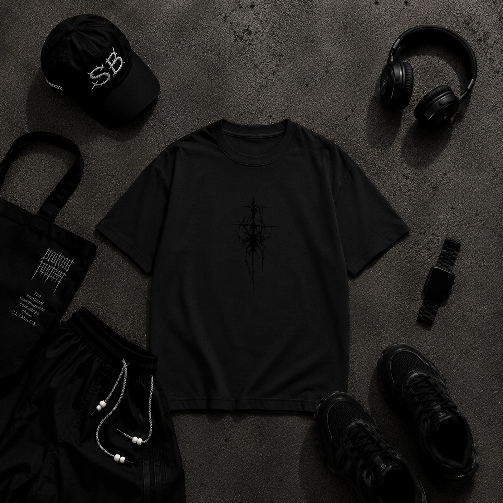 👹 Oni Demon Oversized Terry T-Shirt