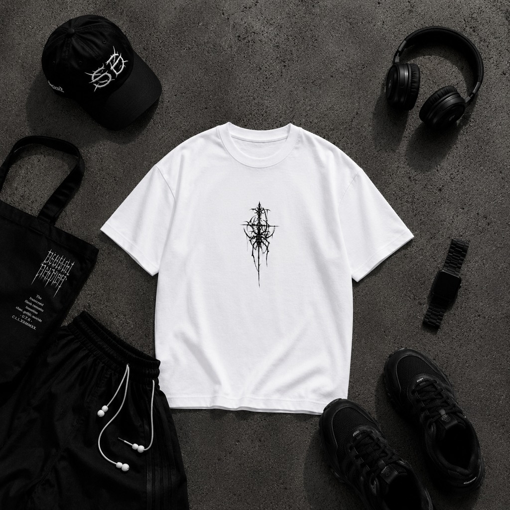 👹 Oni Demon Oversized Terry T-Shirt
