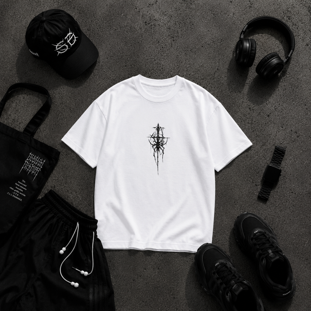 👹 Oni Demon Oversized Terry T-Shirt