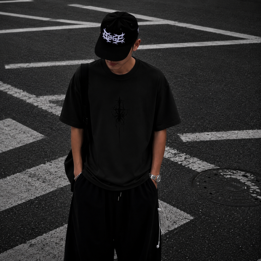👹 Oni Demon Oversized Terry T-Shirt